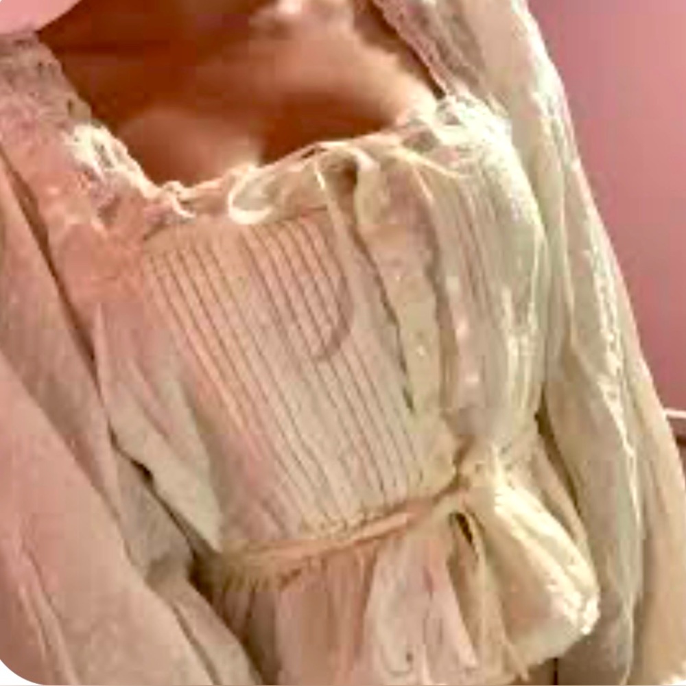 AE Peasant Blouse boho sz S